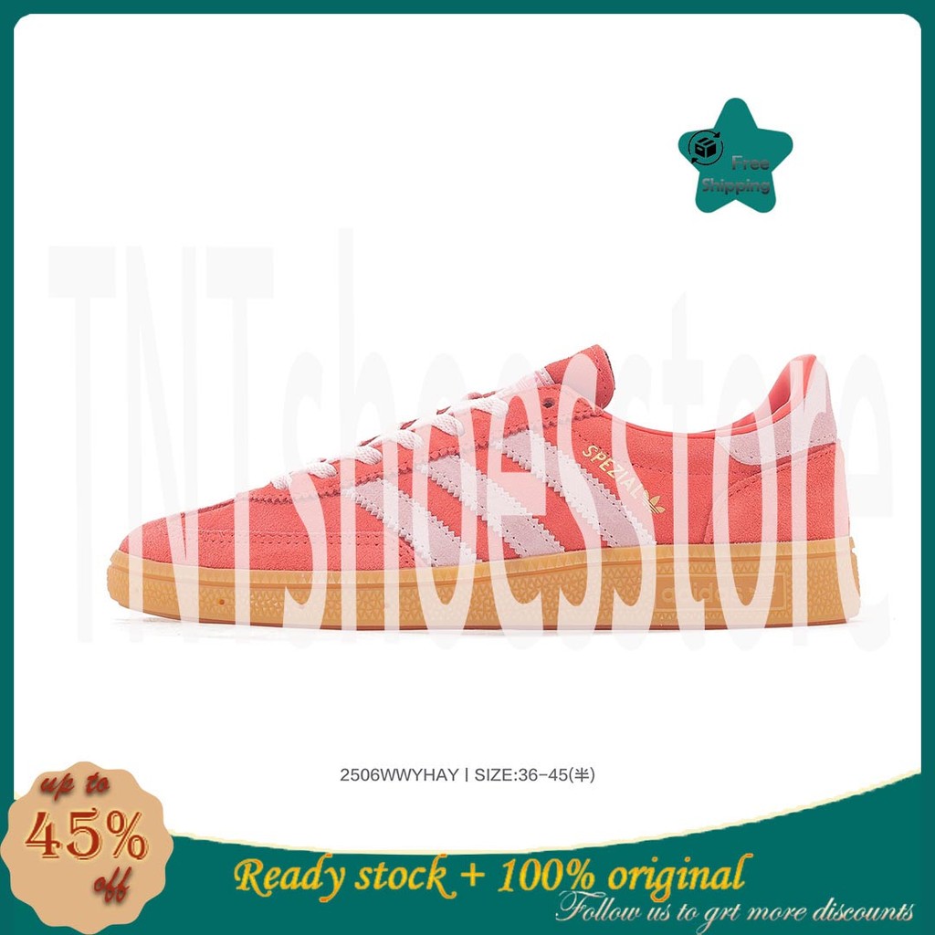 HANDBALL IE5894 รองเท้าวิ่งผ้าใบสำหรับผู้ชายและผู้หญิง ระบายอากาศได้ดี