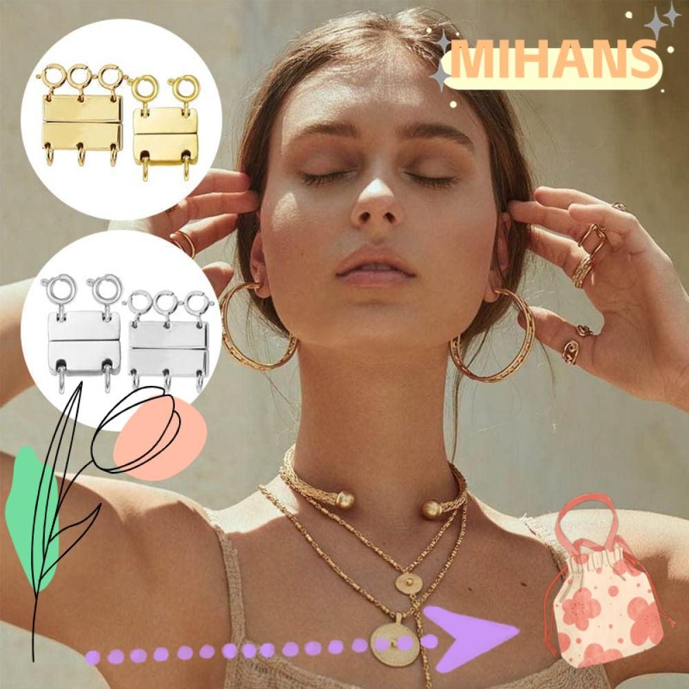 สร้อยคอลายERS มัลติเลเยอร์ กุญแจคล้องหลายเส้น เครื่องประดับ DIY สไตล์สร้อยคอมัลติเลเยอร์ สำหรับของขว