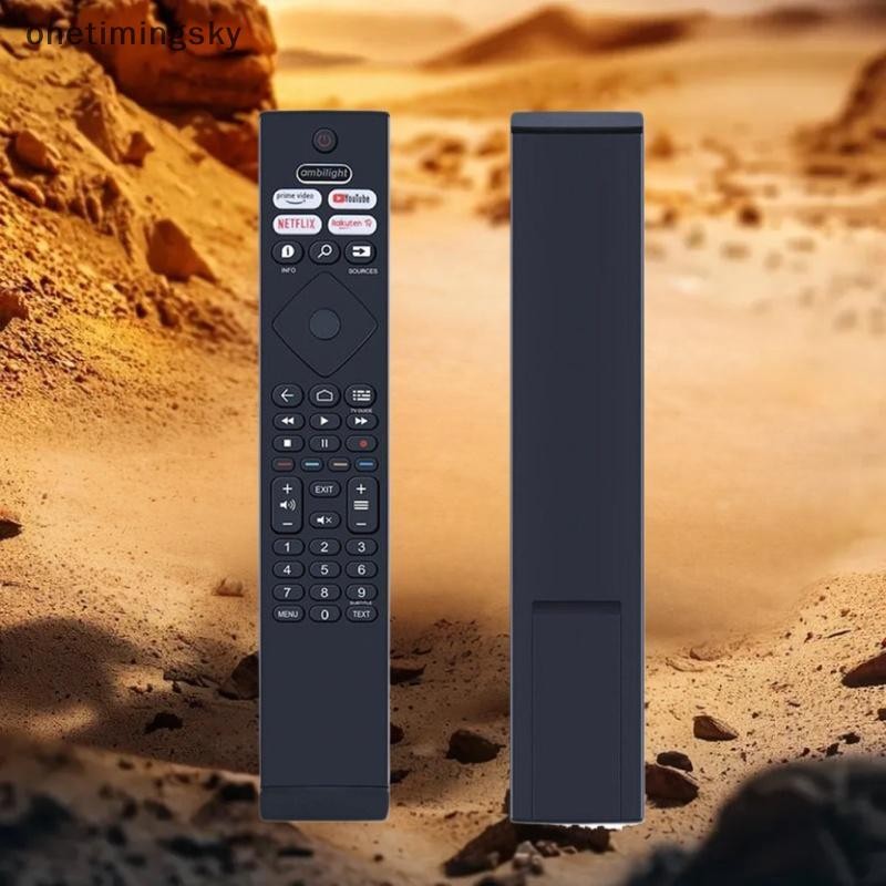 Onetimingsky 1 ชิ้นสําหรับ Philips Android สมาร์ทเครือข่ายทีวีรีโมทคอนโทรล BRC0984501 4K UHD Android