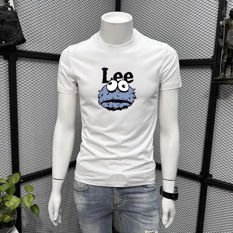 COD 2025S869 Mercerized Cotton White Ink Printing P22 Black white S-5XLnew23 EHMO