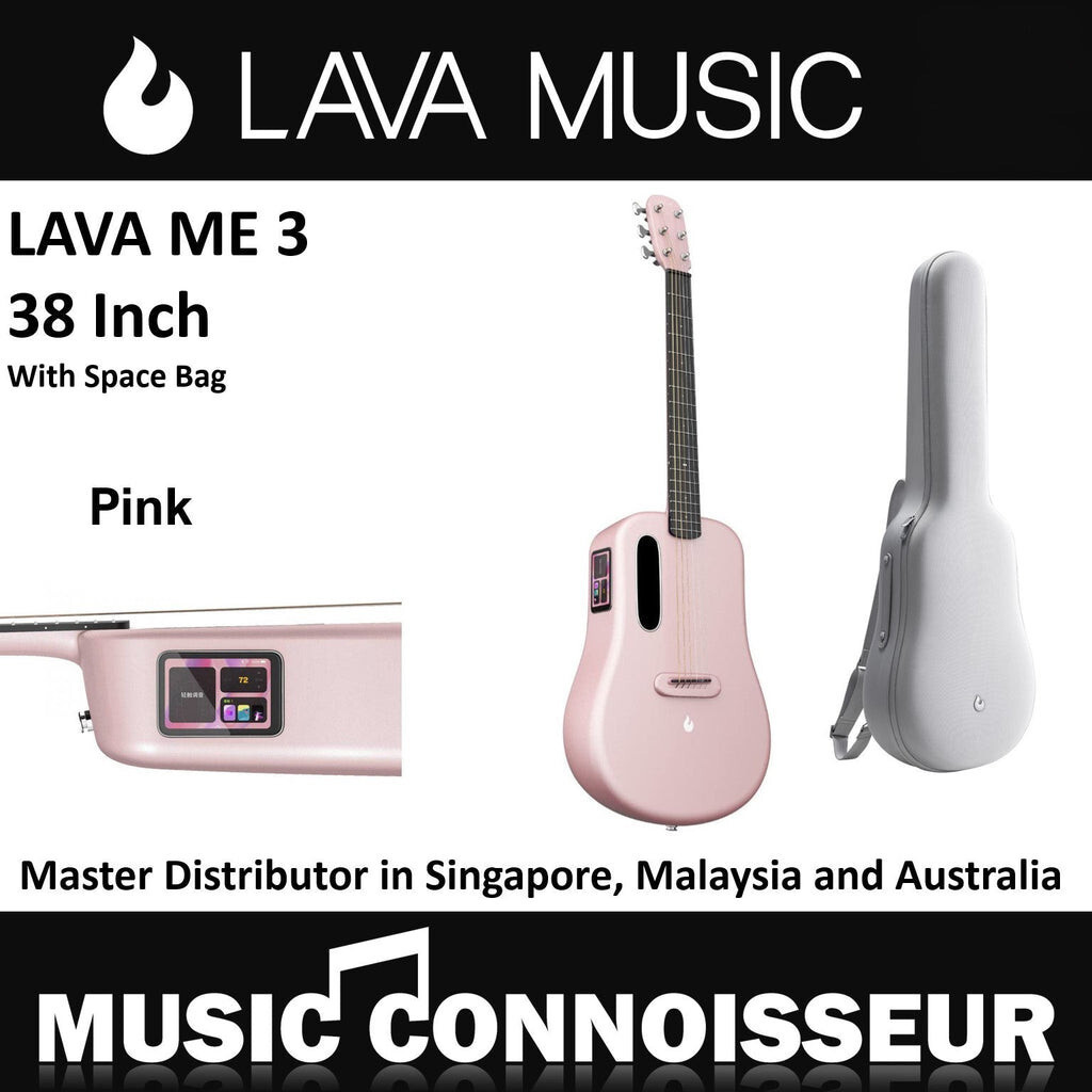 Lava Me 3 38 Smart Carbon Composite Guitar สีชมพู
