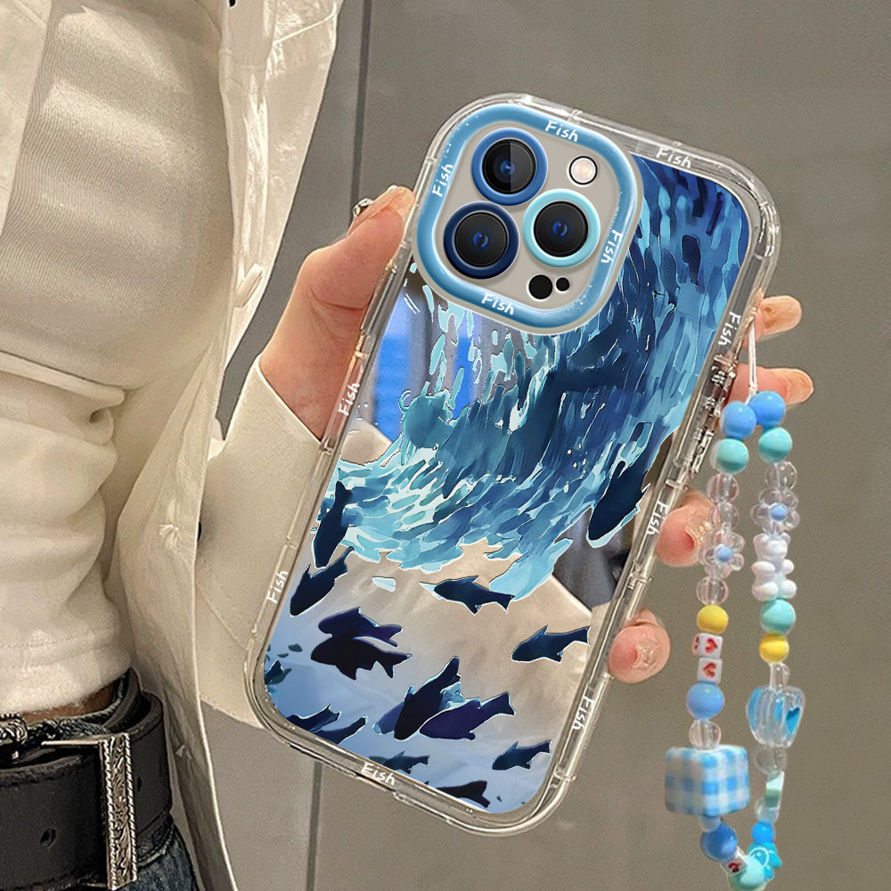 HPเคสโทรศัพท์สําหรับiPhone 16 11 12 13 14 15 Pro Xs XR 14 plus Pro Max 7 8 6 7+ 8+ 6+ Xs Max Blue Se