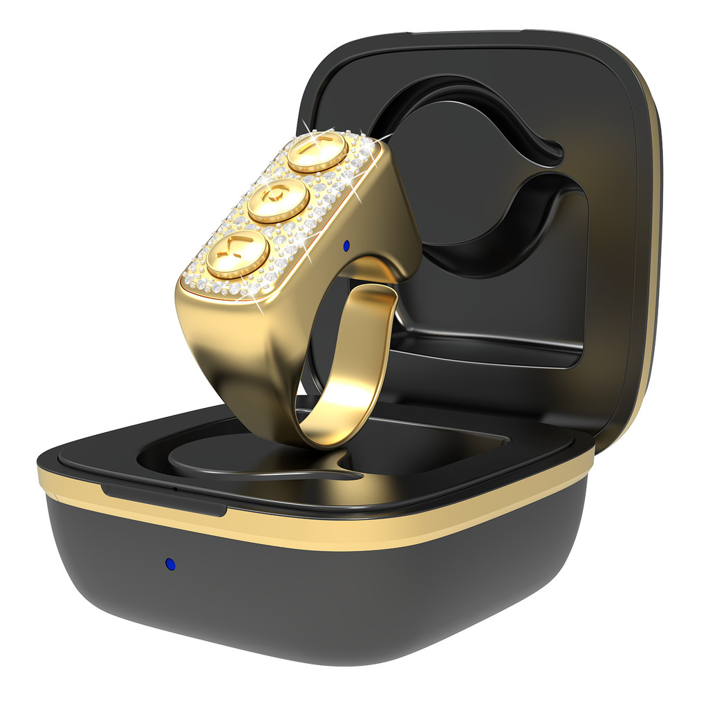 D03蓝牙手机遥控器指环自拍器短视频懒人远程指尖控制器新款