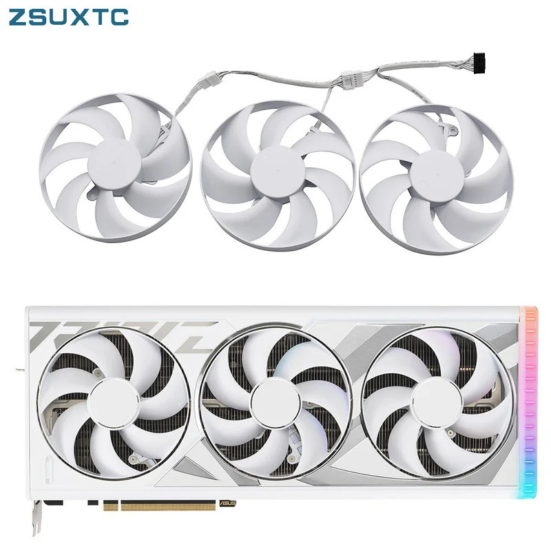 ทีที129215BU CF1015U12D RTX4080 RTX4090 พัดลมการ์ดกราฟิกสําหรับ ASUS ROG Strix GeForce RTX 4080 RTX 