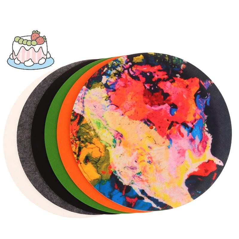 [Sep] 1PC Slip Mat Felt Turntable Platter Mat สําหรับ LP บันทึกเสียงเปลี่ยนอุปกรณ์ DIY Audiophile หนา Turntable Mat [COD]