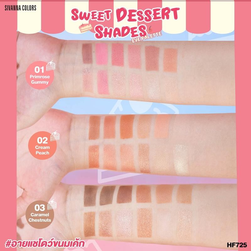 Svn SWEET DESSERT SHADES EYE PALETTE : HF725 | พาเลทท์