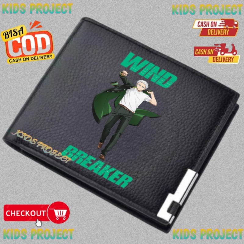 Umemiya Wind Breaker Anime Childrens Wallet - Quality Custom Childrens Folding Wallet