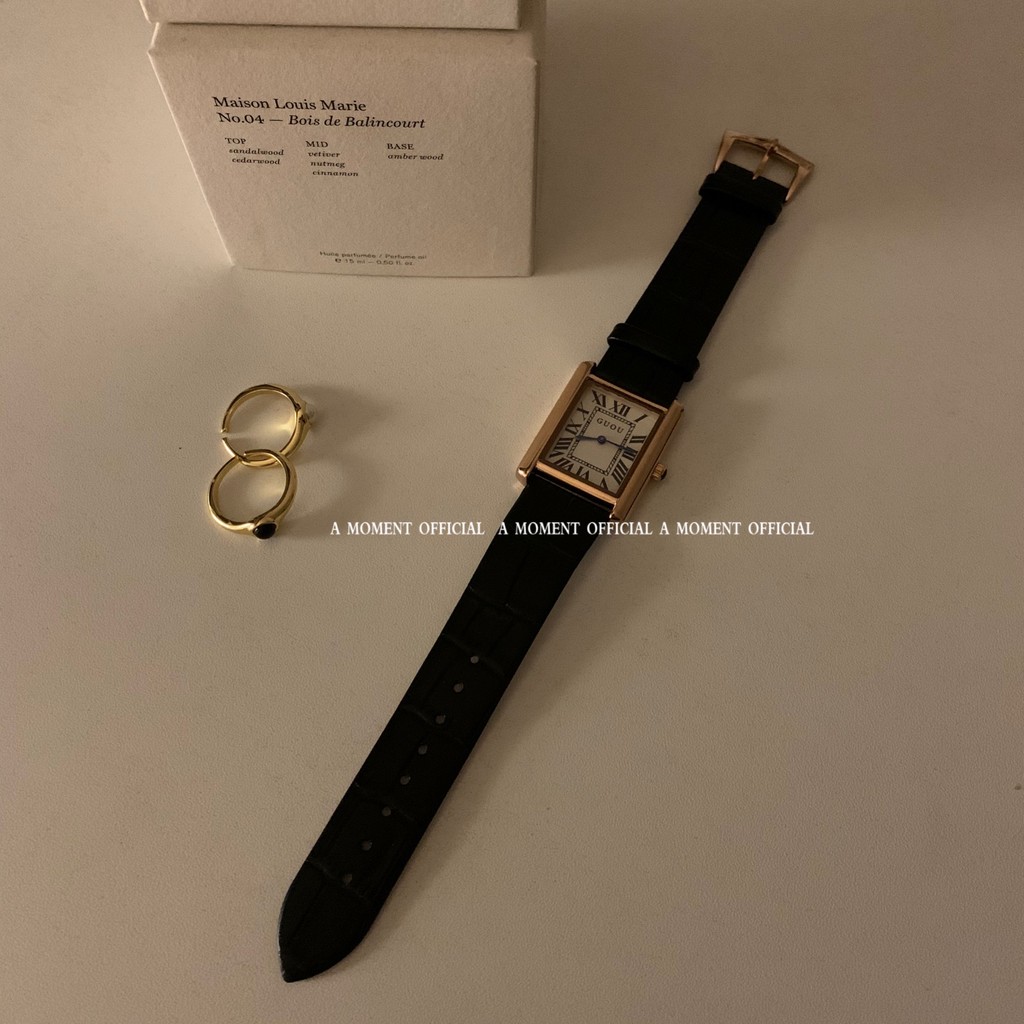 A moment official _ ins Blogger Same Style Temperament Retro Ancient Roman Watch Quartz Watch Ladies