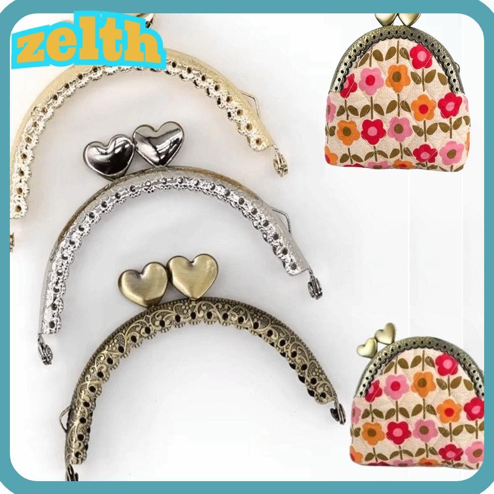ZELTH กรอบคลัสมetal kiss clasp ขนาดMini vintage 8.5 ซม. สำหรับทำกระเป๋ามืออาชีพ