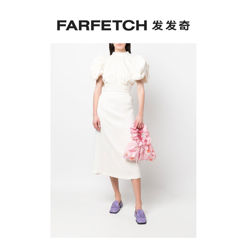 Cecilie Bahnsen Ladies Falulag Ruffled Handbag FARFETCH Hairy