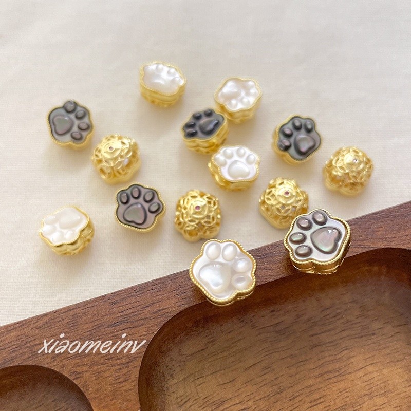 ลูกปัด Septum ทอง แบบดั้งเดิม