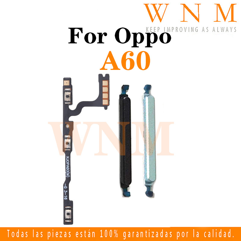 สําหรับ OPPO A60 4G CPH2631 ปุ่มเปิดปิดปุ่มสวิทช์ด้านข้าง Key Volume Up Down Flex สายโทรศัพท์มือถือ Part