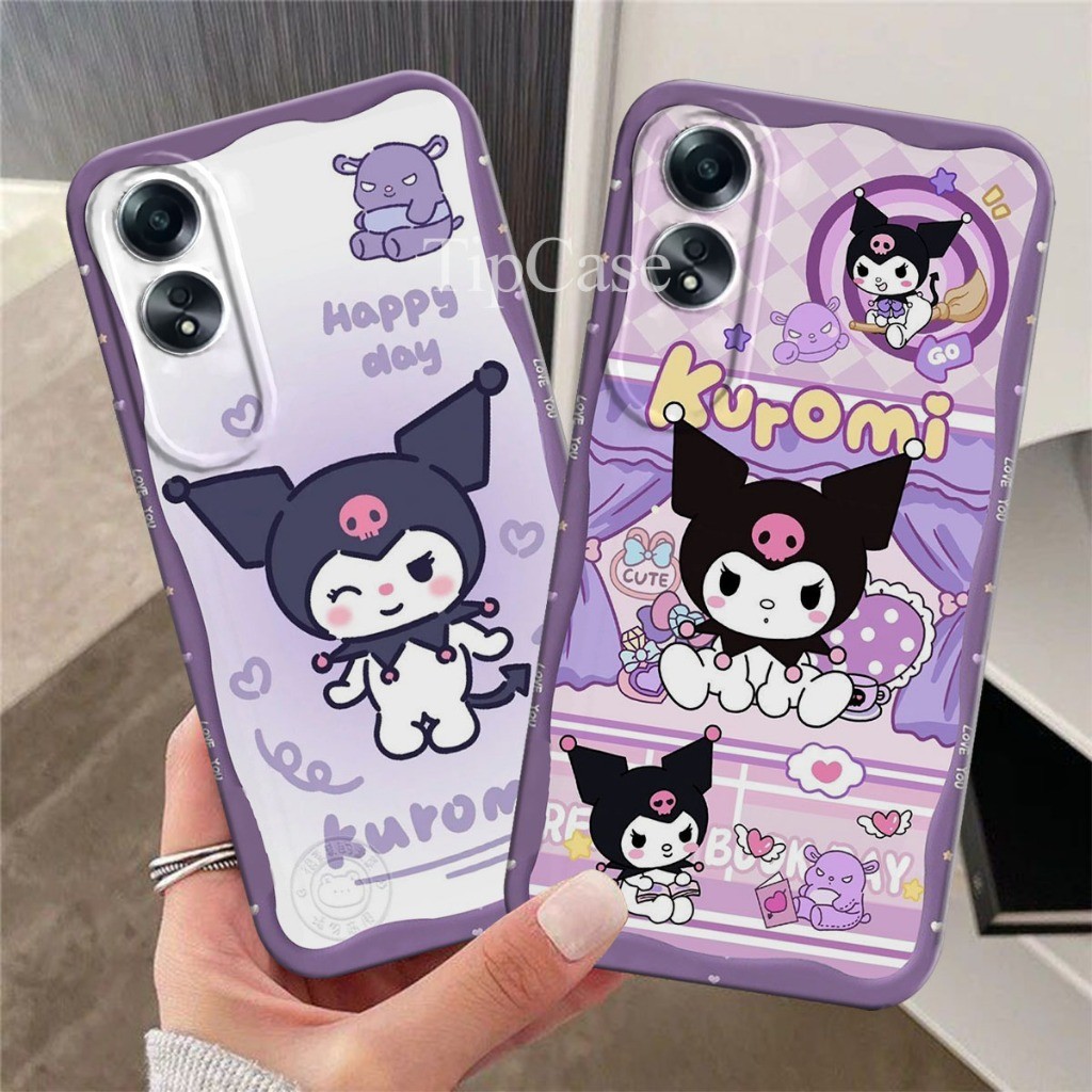 Softcase Hp Oppo A60 A18 A38 A17 A17K A58 A78 A79 A98 4G 5G Motif Kuromi case Pro กล้อง