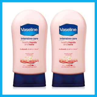 Vaseline Healthy Hands Nails Conditioning Pink [85ml x 2pcs] วาสลีน โลชั่นบำรุงมือและเล็บ.