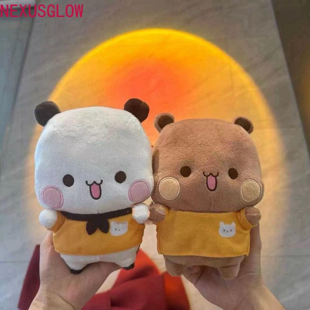 NEXUSGLOW Kawaii ตุ๊กตาตุ๊กตา Bubu และ Dudu, ตุ๊กตาหมีแพนด้า Soft Bubu และ Dudu ตุ๊กตาแพนด้า, ตลกยัด