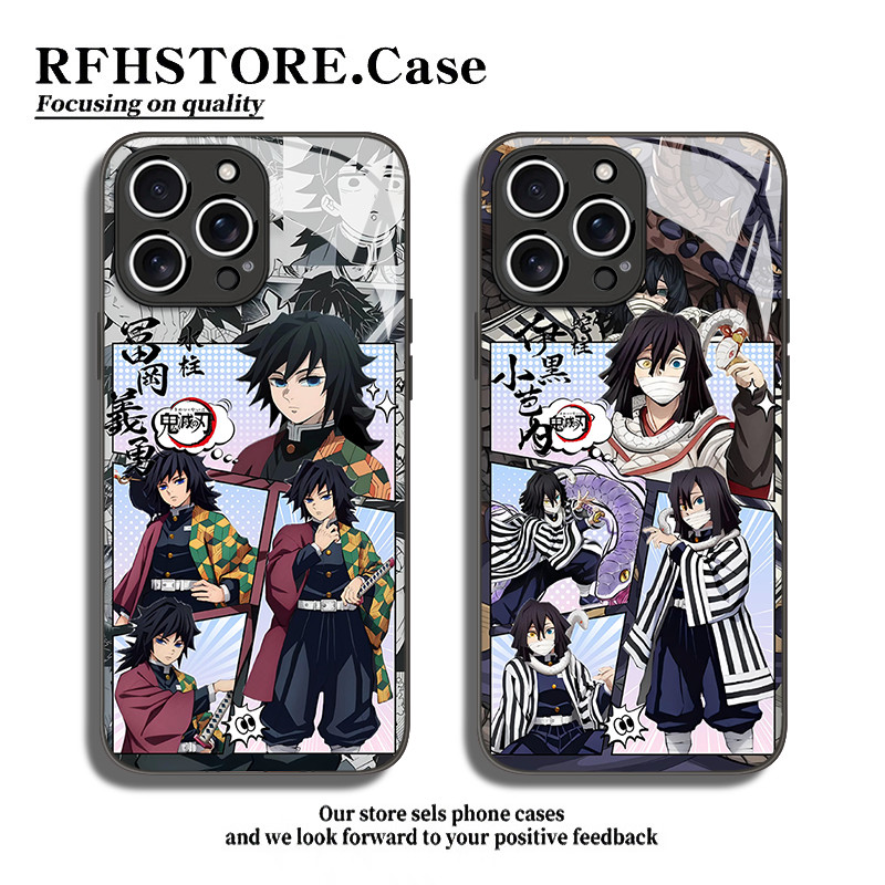 Demon Slayer เหมาะสําหรับ Apple 17 เคสโทรศัพท์ iphone16promax Tomioka Giyuu 15 อะนิเมะ 14plus Ihei 1