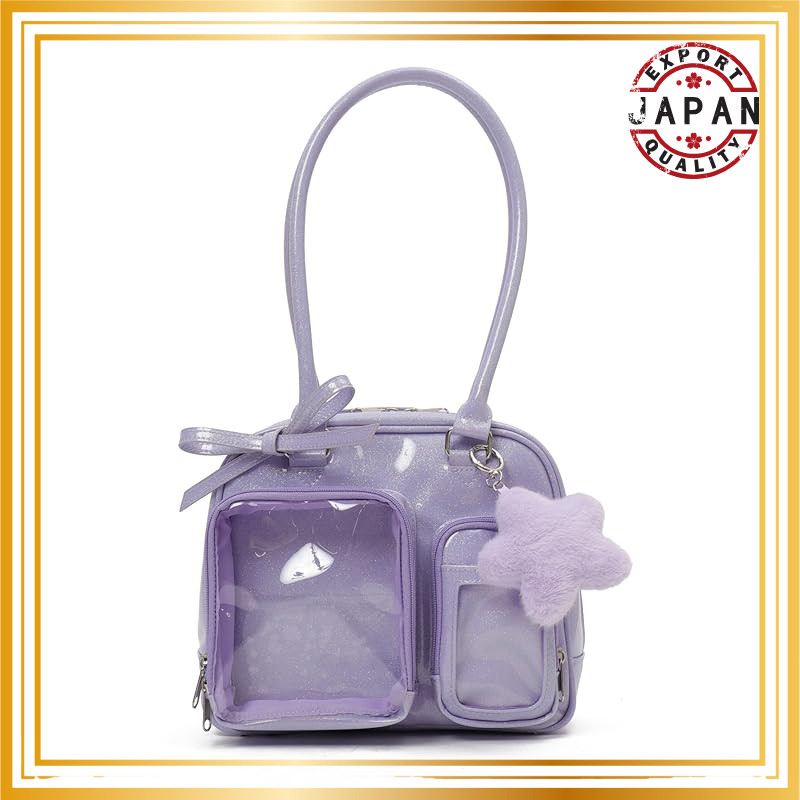 "Wego Kirafuwa Twinkle Plush Pain Bag Boston Bag for Otaku Activities - Girly Style for Women"【direc