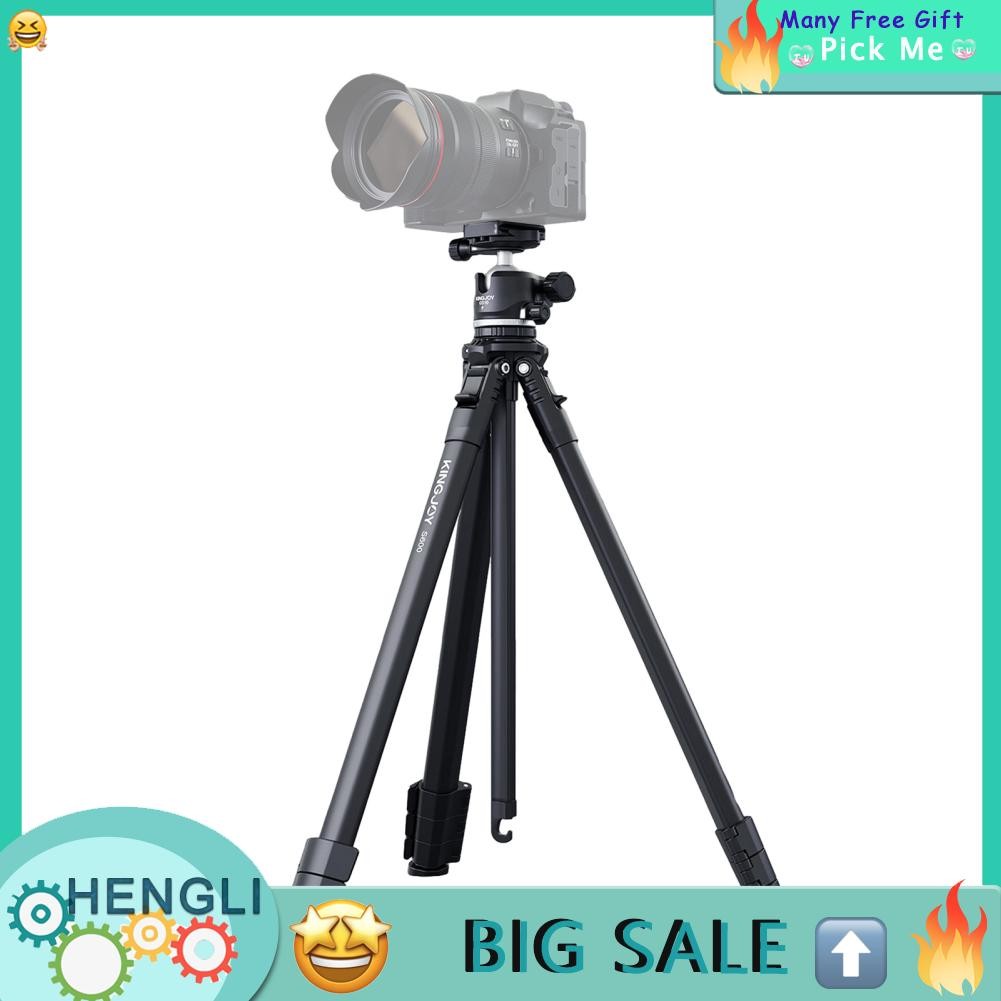 Hengli Hengli Kingjoy S600X+GS10 กล้องขาตั้งกล้องแบบพกพาขาตั้งขาตั้งที่มี 360 ° rotatable ballhead A