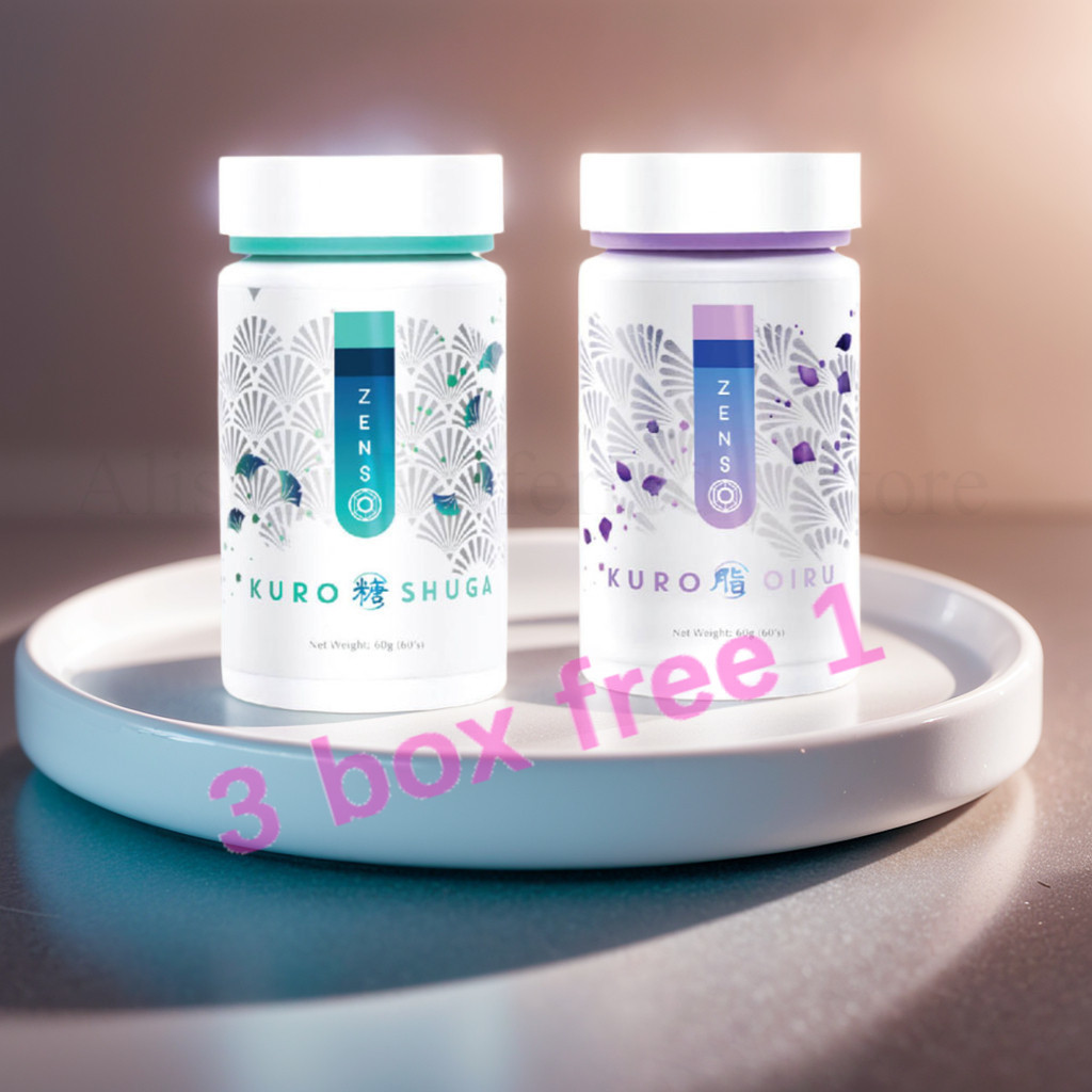 buy 3 free 1 Instock Wellous Zenso Kuro Mizu Kuro Oiru Kuro Shuga Kuro Daitto wellness weight loss E