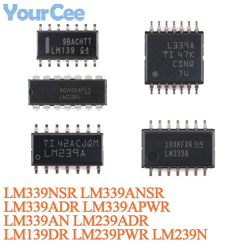 5 ชิ้น LM339 LM339A LM339ANSR SO-14 LM339NSR LM339ADR SOIC-14 LM339AN PDIP-14 LM339APWR TSSOP-14 Qua