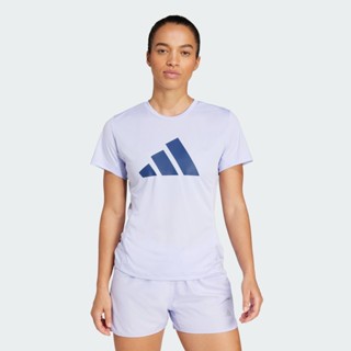 adidas วิ่ง เสื้อยืด Run It ผู้หญิง สีม่วง JD2339