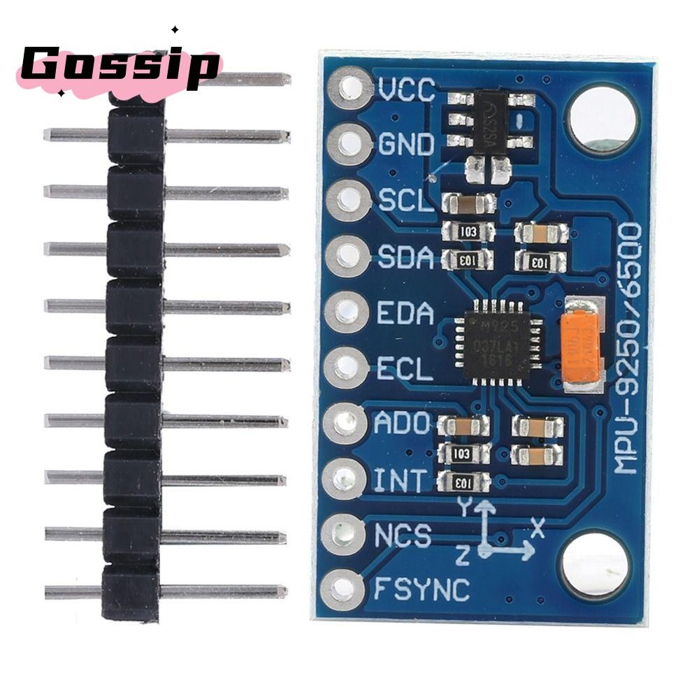 GOSSIP เซ็นเซอร์ 9 แกน, 16 บิต MPU-9250 GY‐9250 Gyroscope โมดูลเซ็นเซอร์ 9 แกน 3-5V เซ็นเซอร์เร่งการ