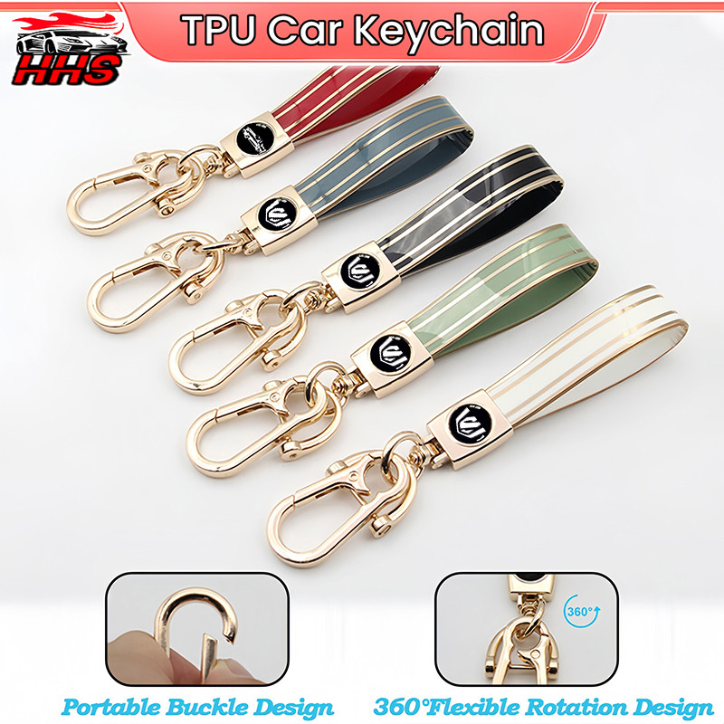 Toyota Alphard Creative TPU หนังผู้ถือพวงกุญแจ 5 สีด้ายสองด้านแหวนธุรกิจของขวัญพร้อมสต็อกพวงกุญแจสํา