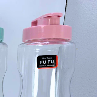 กระบอกน้ำ ขวดน้ำ พลาสติก ฝาฟลิป ทรงกระบอก 1400ml