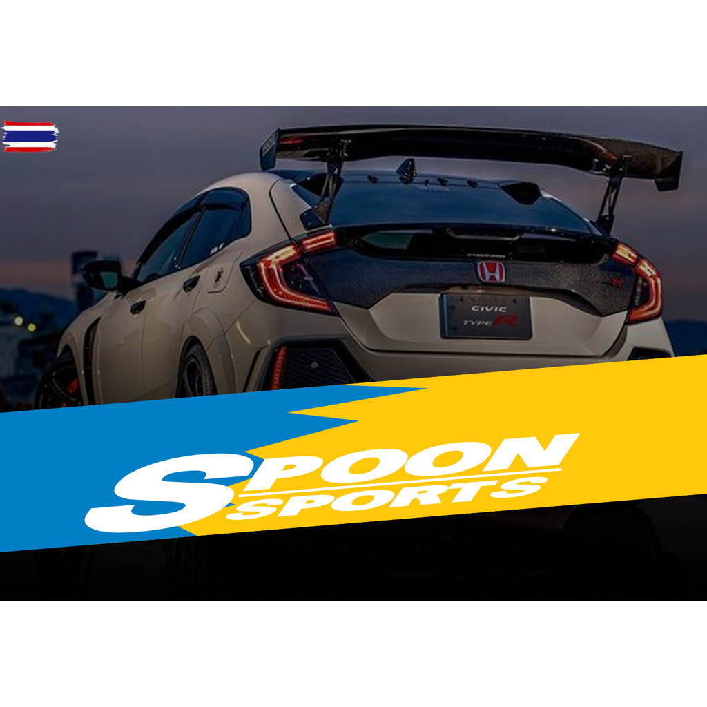 สติ๊กเกอร์ คาดกระจกหน้า สำหรัสาวก Honda l Spoon Sports