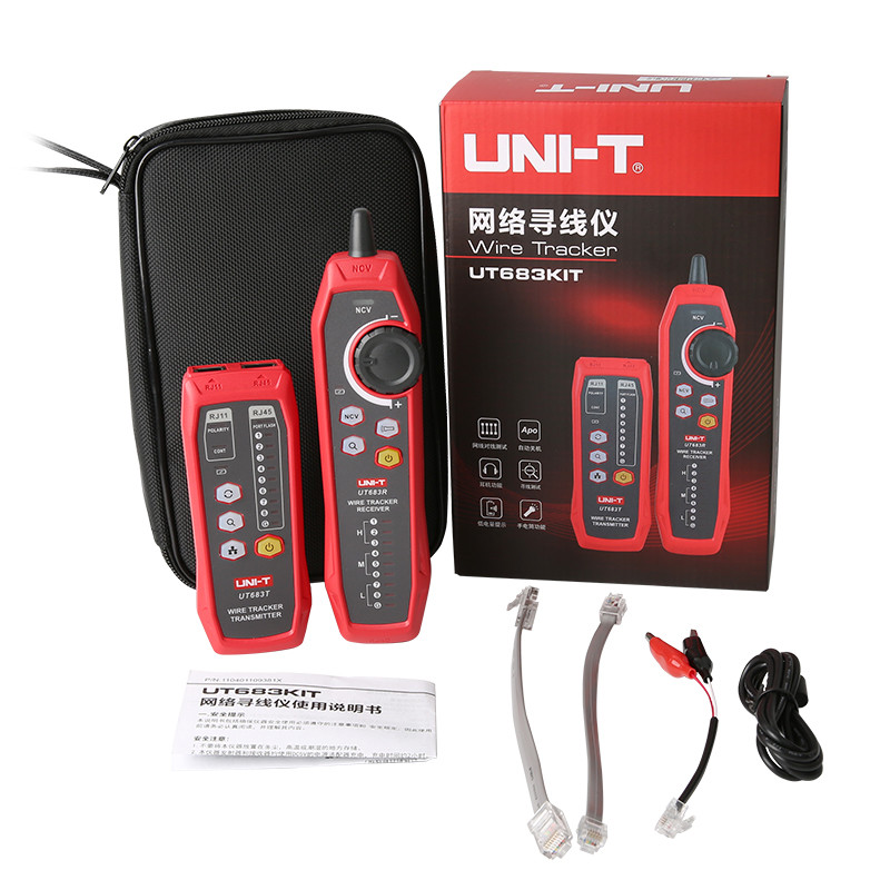 UniT UT683KIT Network Line Finder Line Finder เครื่องค้นหาสายมัลติฟังก์ชั่นเครื่องทดสอบเครือข่ายป้อง