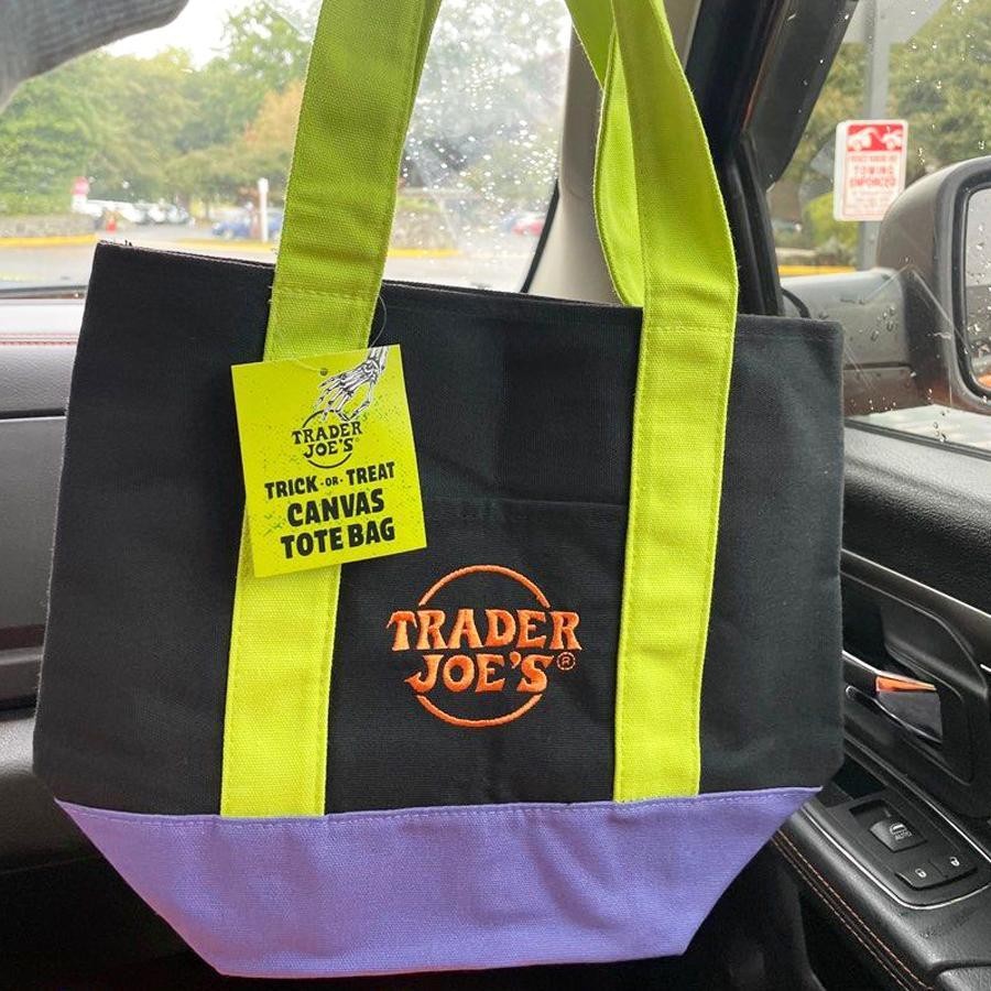 Trader Joes Fall 2025 Halloween Mini Canvas Tote Bag 4 สี Limited ofarath