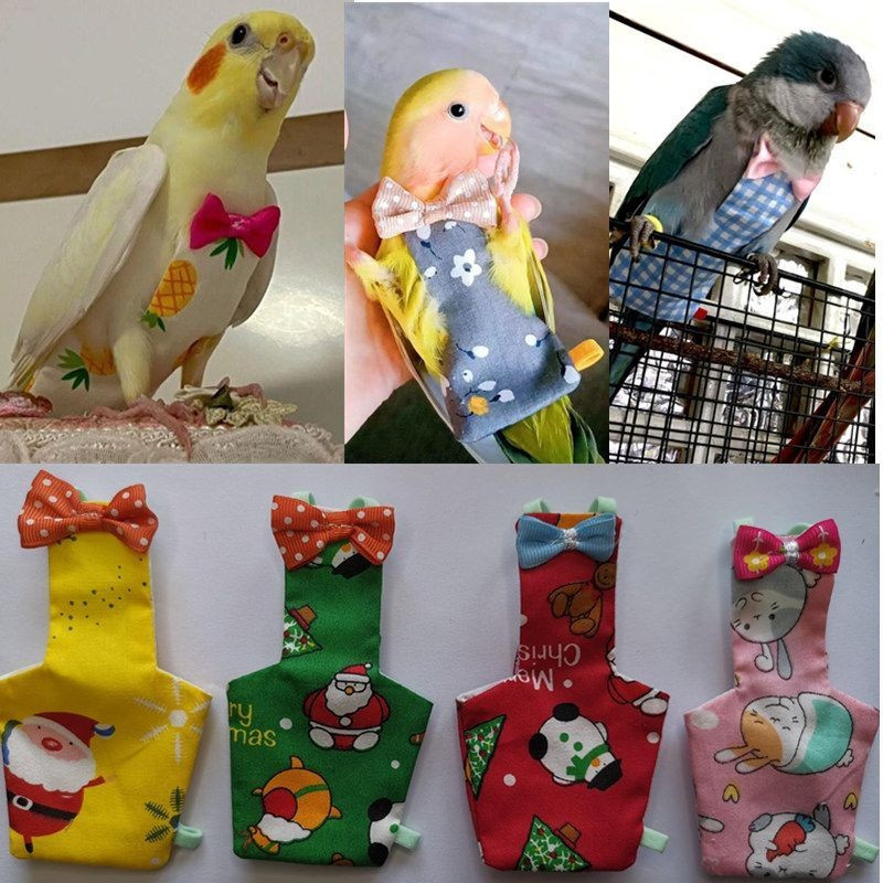 เสื้อผ้าอ้อมขนาดกลางขนาดกลางสําหรับนกแก้ว ชุดผ้าอ้อมขนาดใหญ่สําหรับนกแก้วนกพิราบสำหรับนกทุกสายพันธุ์ - รูปที่ 6