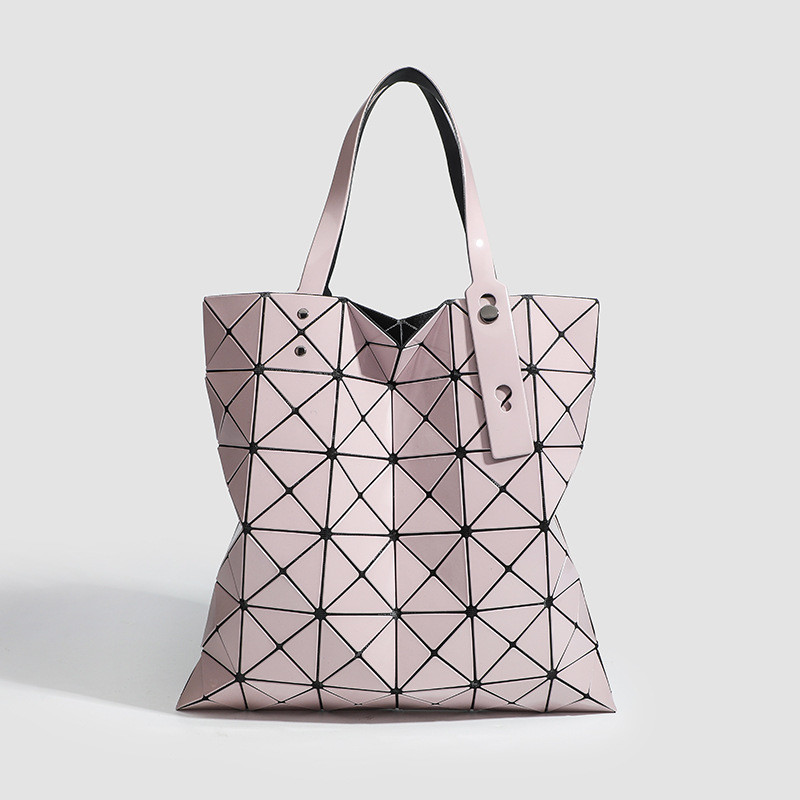 หลากสี Geometric Diamond Magic สีความจุขนาดใหญ่ทุกวัน All-Match น้ําหนักเบาแบบพกพา One-Shoulder Commuter Tote การออกแบบเพชร