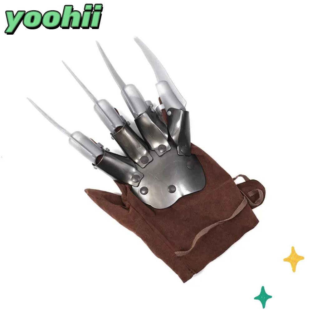 YOOHII Wolverine Ghost Claw, คอสเพลย์ถุงมือฆ่าถุงมือตลก Freddy ถุงมือ,อุปกรณ์เสริม Claws Freddy Krue