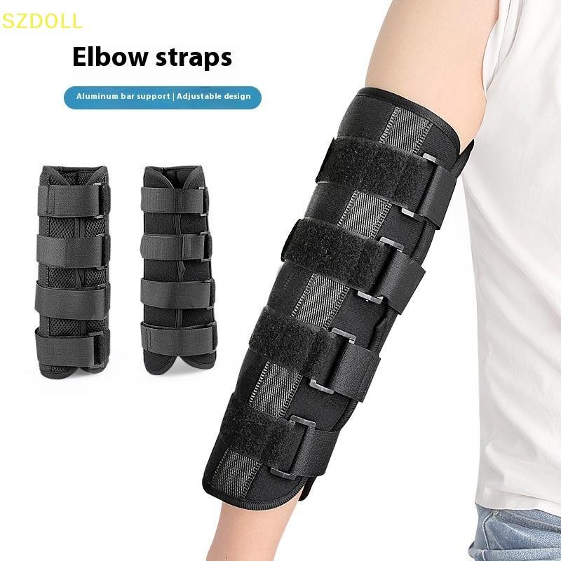 [cxSZDOLL] พยุงข้อศอกแบบปรับได้ Nighttime Elbow Brace Splint Immobilizizer Stabilizer สําหรับ Ulnar 