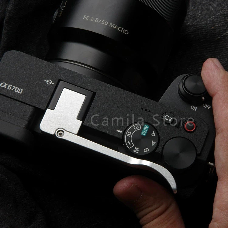 ใหม่โลหะคุณภาพสูงกล้อง Thumb Up Hotshoe พับ Thumb Grip Made สําหรับ sony a6700 A6700 กล้อง mirrorles