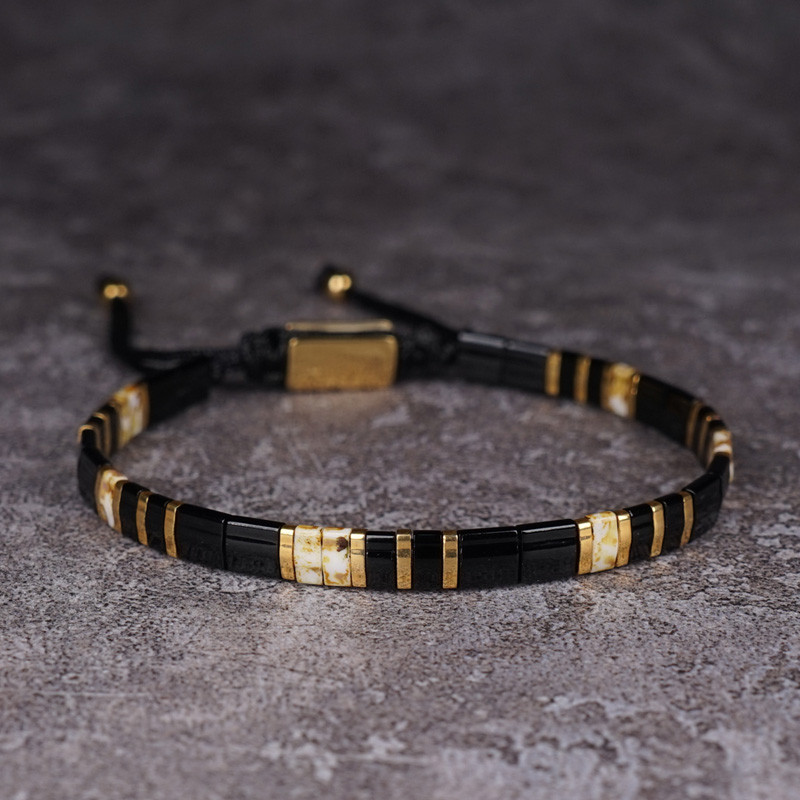 สร้อยข้อมือ Miyuki Dama Beads แบบญี่ปุ่นแท้ ลูกปัดที่เหมาะสำหรับทั้งผู้ชายและผู้หญิง