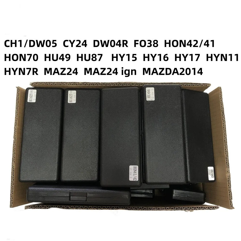 เครื่องมือ Lishi 2 in 1 CH1/DW05 CY24 DW04R FO38 HON42/41 HON70 HU49 HU87 HY15 HY16 HY17 HYN11 HYN7R