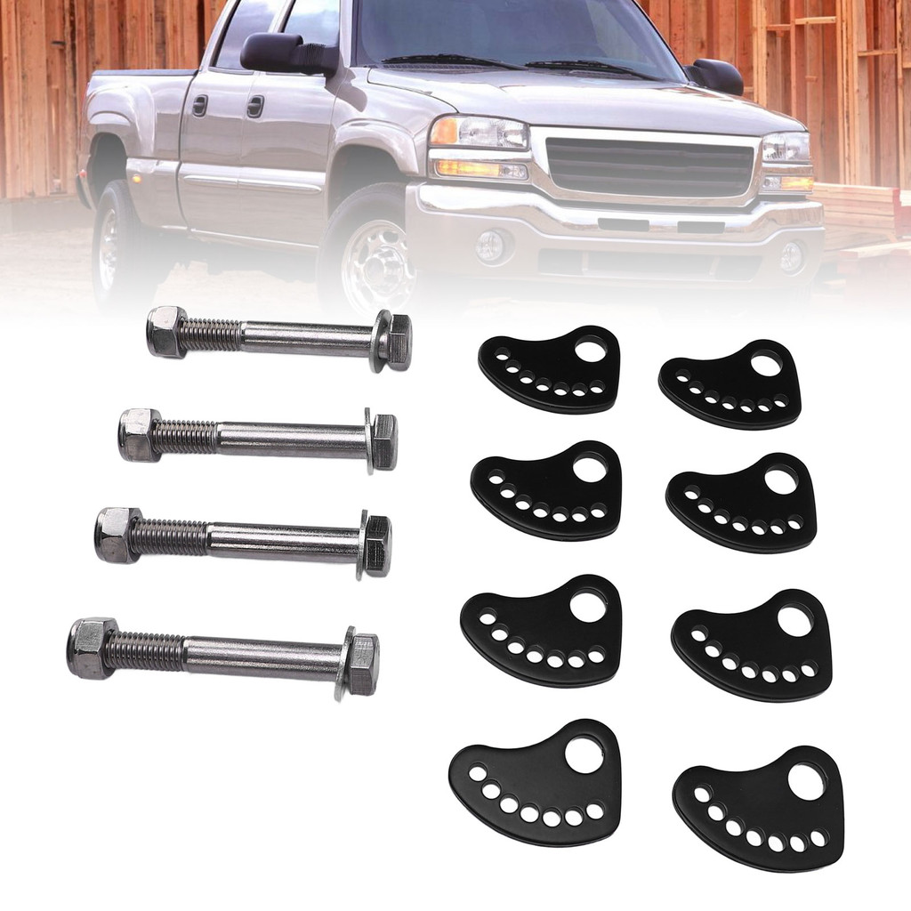 [tiehome] Camber Lock Alignment Fix และ Upper Arm Cam Bolt Kit 304 สแตนเลสสําหรับ 1500 2WD 4WD 2500 