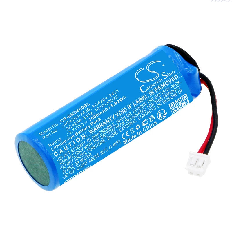 Cameron Sino 3.7V 1600mAh Barcode Scanner แบตเตอรี่ AC4204-2430 สําหรับซ็อกเก็ตมือถือ D700, D730, D7