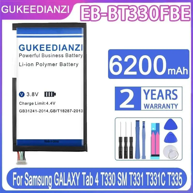 แบตเตอรี่แท็บเล็ต EB-BT330FBE 6200mAh สําหรับ Samsung Galaxy Tab 4 8.0 T330 SM T331 T331C T335