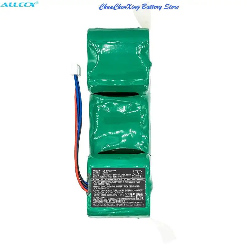 Cameron Sino 3000mAh แบตเตอรี่สูญญากาศสําหรับ Ecova Sweeper DD35, DE33, DE35, DG710, DG716