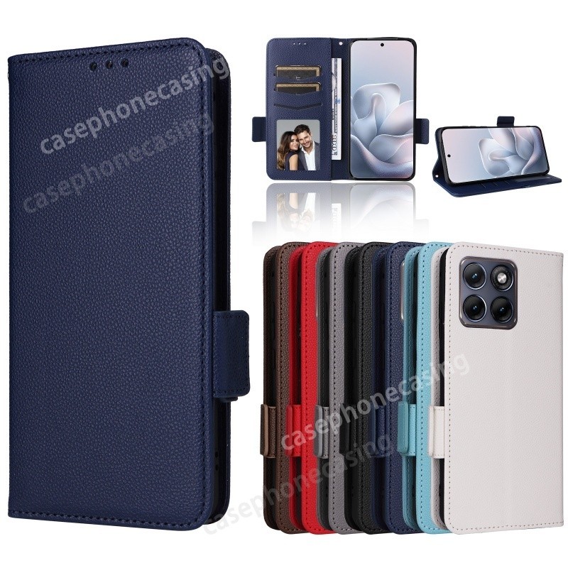 เคสโทรศัพท์สําหรับ Motorola Edge 70 Fusion Edge70Fusion 4G 5G 2026 ปลอก 360° Flip Luxury Flip PU Lea