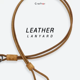 สายคล้องบัตรหนังแท้ รุ่น Leather Lanyard - Craftor