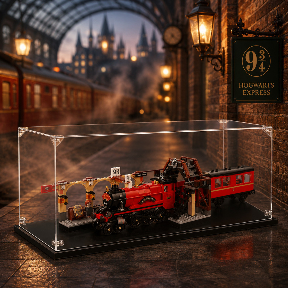 🚀 Acrylic Display Box กล่องโชว์อะคริลิค กันฝุ่น For Lego 75955 Hogwarts Express ตู้โชว์รถไฟเวทมนตร์ 