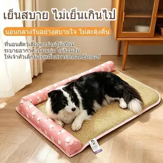 ของจำเป็นสำหรับหน้าร้อน! เบาะสัตว์ป้องกันลื่น กันน้ำ ที่นอนสุนัข ที่นอนแมวเย็น วัสดุปลอดภัย