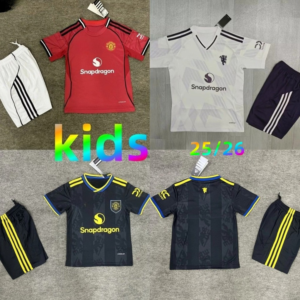 เสื้อบอล เด็ก แมนยู ฤดู 2025/26 เหมาะกับไซส์ 16-28