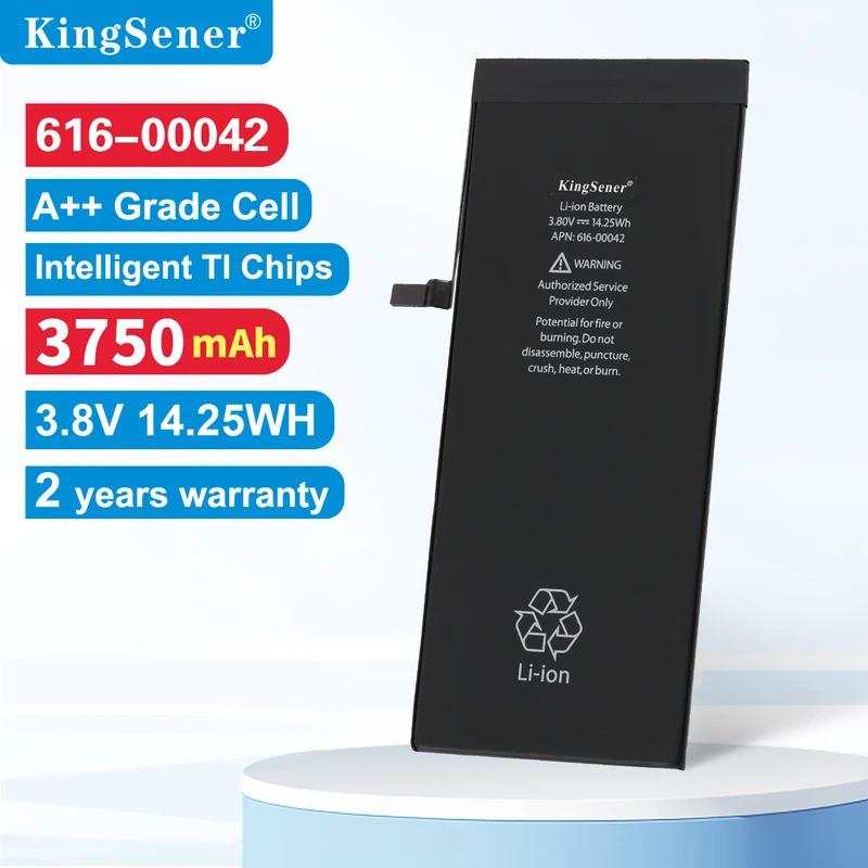 KingSener 616-00042 แบตเตอรี่ทดแทน Li-ion สําหรับ Apple iPhone 6s plus A1634 A16 87 A1699 3.8V 1.25W