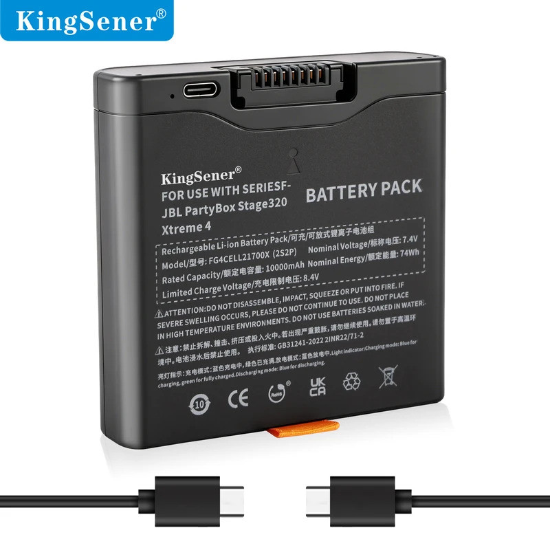 KingSener FG4CELL2170X เปลี่ยนแบตเตอรี่สําหรับ JBL PartyBox Club 320 & Xtreme 4 Xtreme4 ลําโพงสําหรั