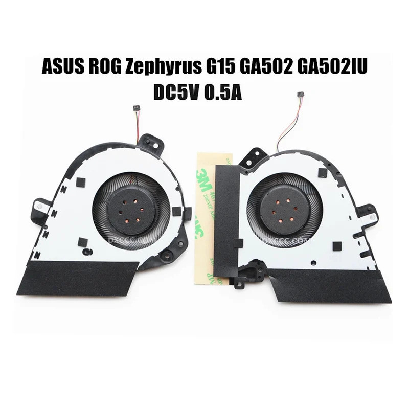 * 5V พัดลมระบายความร้อน Cooler สําหรับ ASUS ROG Zephyrus G15 GA502 GA502IU GA502IV CPU GPU FANS 13NR